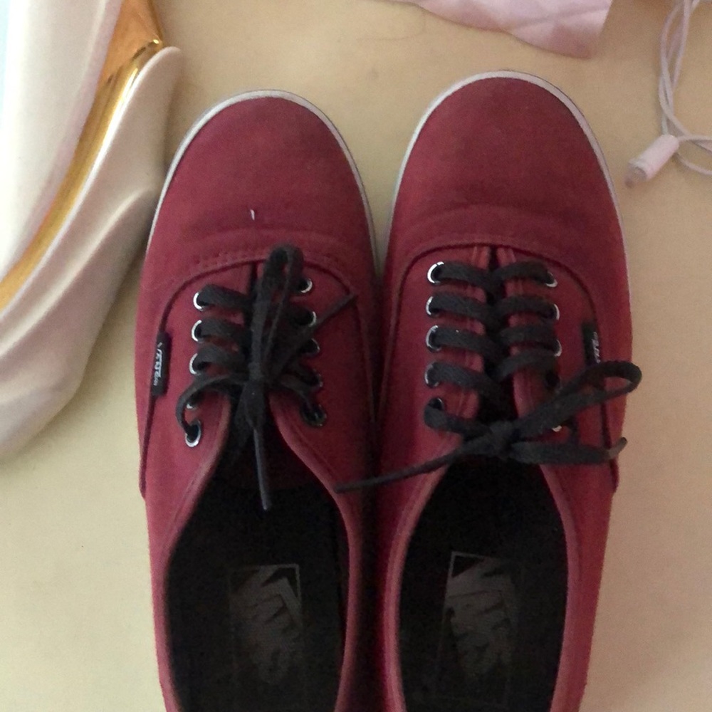 Burgundy vans